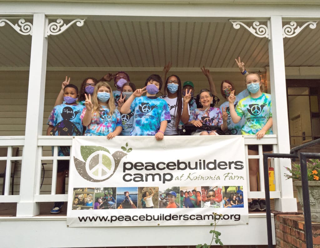 campers at Peacebuilders Camp